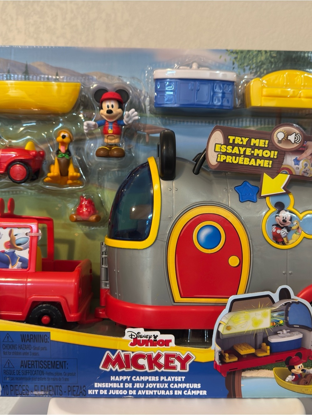 Mickey Happy Campers Playset - Gray & Red
